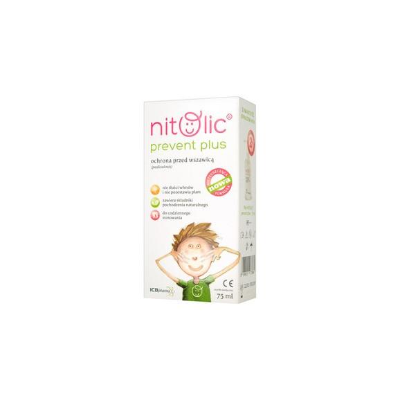 Pipi Nitolic Prevent Plus, spray przeciw wszawicy, 75 ml - zdjęcie produktu