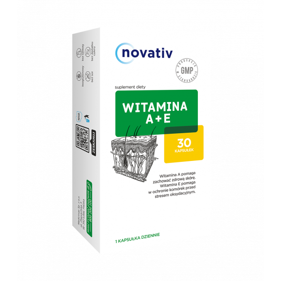Novativ Witamina A+E, 30 kaps. - zdjęcie produktu