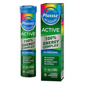 Plusssz Active 100% Energy Complex, tabletki musujące, 20 szt. - zdjęcie produktu