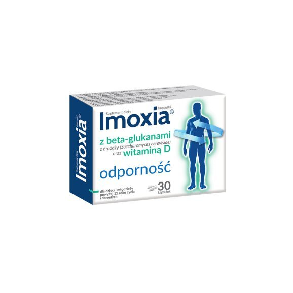 Imoxia odporność z beta-glukanami i witaminą D, 30 kaps. - zdjęcie produktu