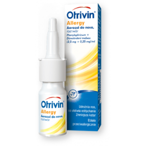 Otrivin Allergy, 2,5mg+0,25mg/ml, aerozol do nosa, 15 ml - zdjęcie produktu
