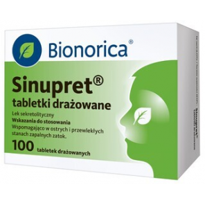 Sinupret, tabletki drażowane, 100 szt. - zdjęcie produktu