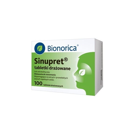 Sinupret, tabletki drażowane, 100 szt. - zdjęcie produktu