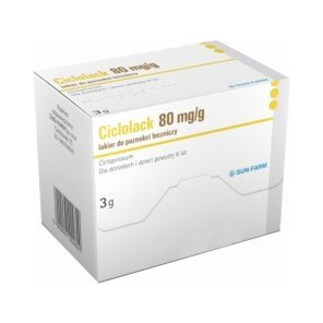 Ciclolack, 80 mg/g, lakier do paznokci leczniczy, 3 g, 1 butelka - zdjęcie produktu