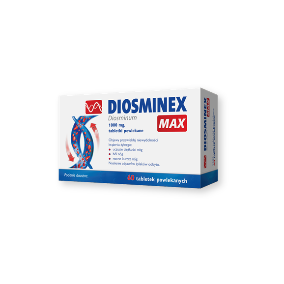 Diosminex Max, 1000 mg, tabletki powlekane, 60 szt - zdjęcie produktu
