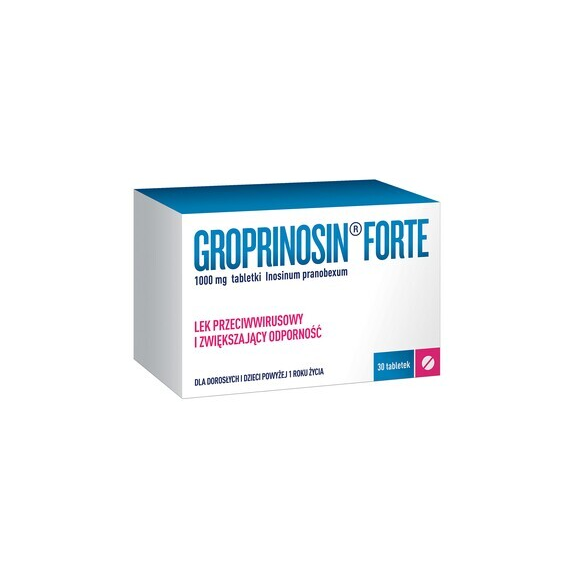 Groprinosin Forte, 1000 mg, tabletki, 30 szt. - zdjęcie produktu