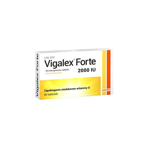 Vigalex Forte, 2000 IU, tabletki, 60 szt. - zdjęcie produktu