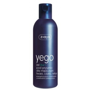Ziaja Yego, żel pod prysznic dla mężczyzn 3 w 1, 300 ml - zdjęcie produktu