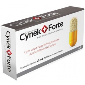Cynek + Forte, 25 mg, kapsułki o przedłużonym uwalnianiu, 60 szt. - zdjęcie produktu