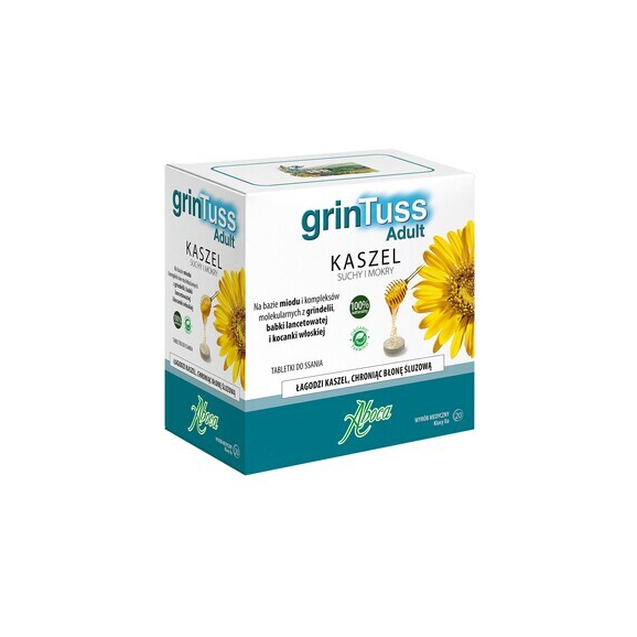 GrinTuss Adult, tabletki do ssania, 20 szt. - zdjęcie produktu