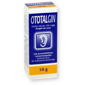 Ototalgin, 200 mg/g, krople do uszu, 10 g - zdjęcie produktu