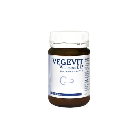 Vegevit Witamina B12, tabletki, 100 szt. - zdjęcie produktu