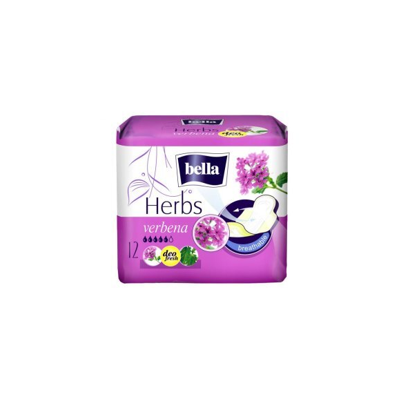 Podpaski Bella Herbs, z werbeną, 12 szt. - zdjęcie produktu