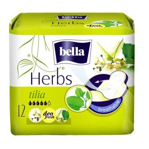 Podpaski Bella Herbs, z kwiatem lipy, 12 szt. - zdjęcie produktu