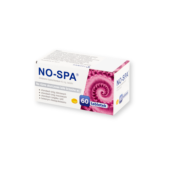 No-Spa, 40 mg, tabletki, 60 szt. (pojemnik) - zdjęcie produktu