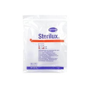 Sterilux, kompresy jałowe, 17-nitkowe, 8 warstwowe, 7,5 cm x 7,5 cm, 3 szt. - zdjęcie produktu