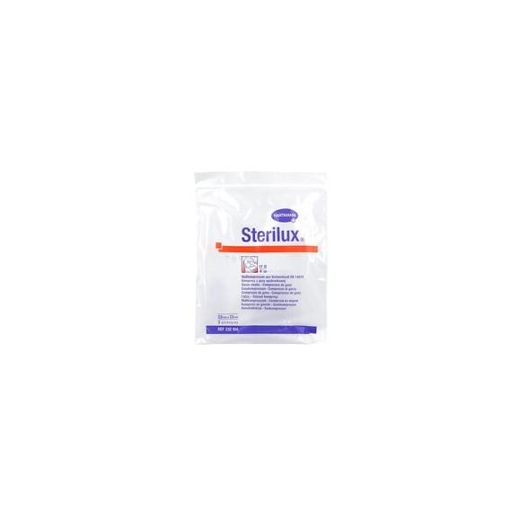 Sterilux, kompresy jałowe, 17-nitkowe, 8 warstwowe, 7,5 cm x 7,5 cm, 3 szt. - zdjęcie produktu