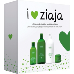 Zestaw Promocyjny Ziaja Oliwkowa, mydło pod prysznic, 500 ml + mleczko do ciała, 400 ml + krem, 50 ml + płyn micelarny, 200 m - zdjęcie produktu