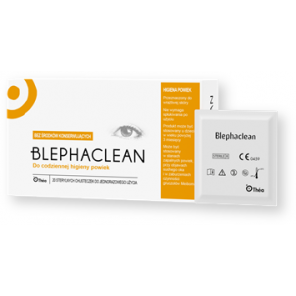 Blephaclean, chusteczki sterylne do codziennej higieny powiek, 20 szt. - zdjęcie produktu
