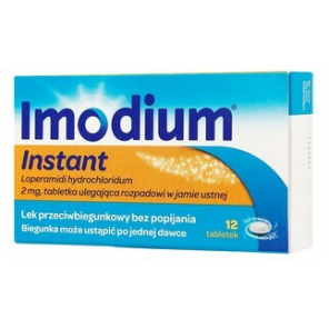 Imodium Instant, 2 mg, tabletki ulegające rozpadowi w jamie ustnej, 6 szt. - zdjęcie produktu