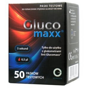 Test paskowy, Glucomaxx, 50 pasków - zdjęcie produktu