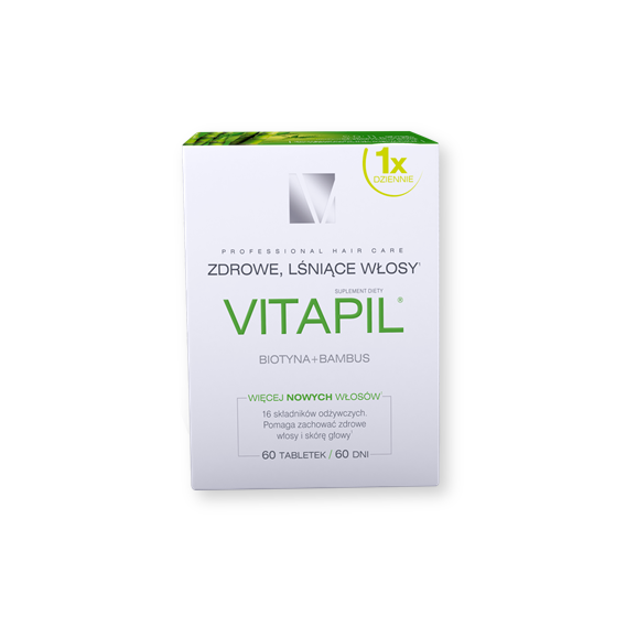Vitapil, biotyna + bambus, kapsułki, 60 szt. Vitapil, biotyna + bambus, kapsułki, 60 szt. - zdjęcie produktu