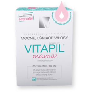 Vitapil Mama, tabletki, mocne, lśniące włosy, 60 szt. - zdjęcie produktu