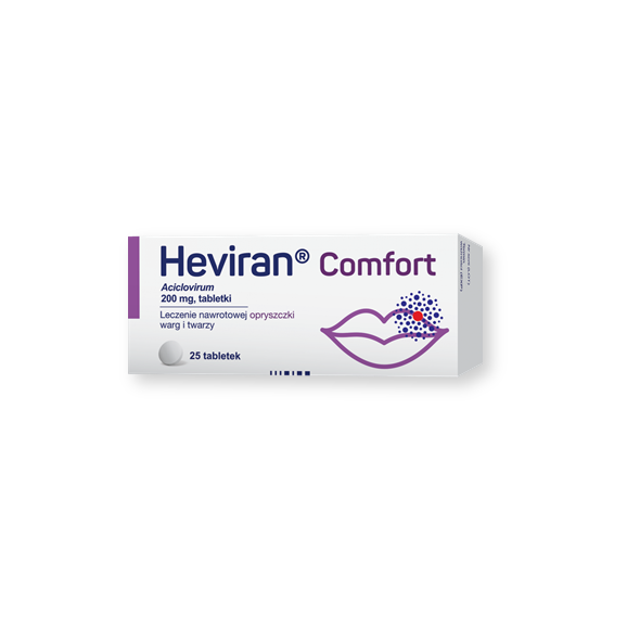 Heviran Comfort, 200 mg, tabletki, 25 szt. - zdjęcie produktu