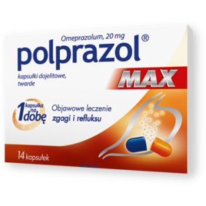 Polprazol Max, 20 mg, kapsułki dojelitowe, twarde, 14 szt. - zdjęcie produktu