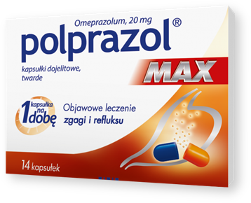 Polprazol Max, 20 mg, kapsułki dojelitowe, twarde, 14 szt.