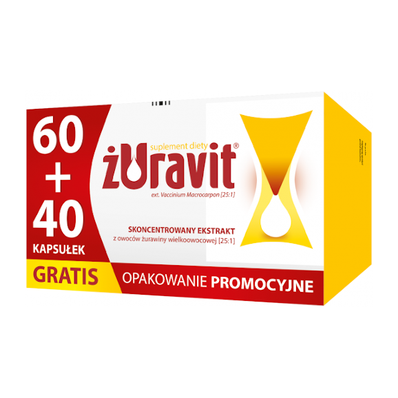 Zestaw Promocyjny Żuravit, kapsułki elastyczne, 60 szt. + 40 szt. GRATIS - zdjęcie produktu