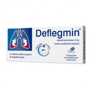 Deflegmin, 75 mg, kapsułki o przedłużonym uwalnianiu, 10 szt. - zdjęcie produktu