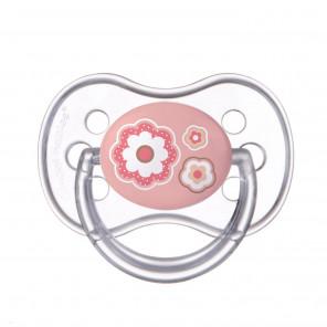 Canpol Newborn Baby, smoczek uspokajający, silikonowy, anatomiczny, różowy, 0-6 m, 1 szt. - zdjęcie produktu