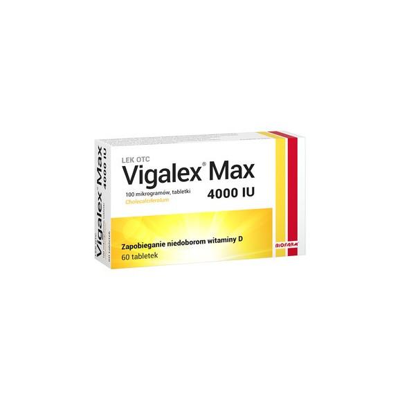 Vigalex Max, 4000 IU, tabletki, 60 szt. - zdjęcie produktu