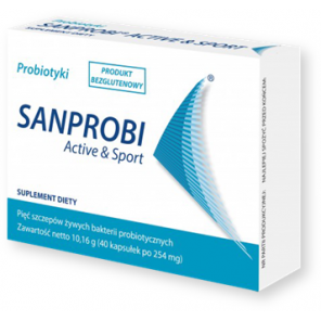 Sanprobi Active &Sport, kapsułki, 40 szt. - zdjęcie produktu
