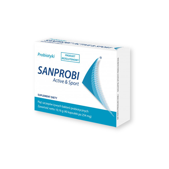 Sanprobi Active &Sport, kapsułki, 40 szt. - zdjęcie produktu