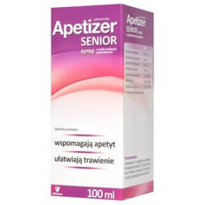 Apetizer Senior, syrop, smak malinowo-porzeczkowy, 100 ml. - zdjęcie produktu