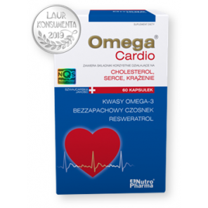 Omega Cardio + czosnek, kapsułki, 60 szt. (Nutropharma) - zdjęcie produktu