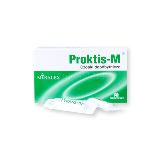 Proktis-M, czopki doodbytnicze, 10 szt. - zdjęcie produktu