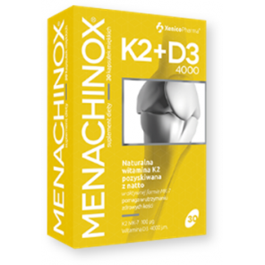 MENACHINOX K2 100 µg + D3 4000 j.m. - 30 kaps. - zdjęcie produktu
