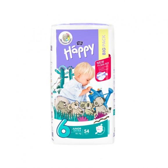Bella Baby Happy Junior Extra, pieluszki jednorazowe, 54 szt. - zdjęcie produktu