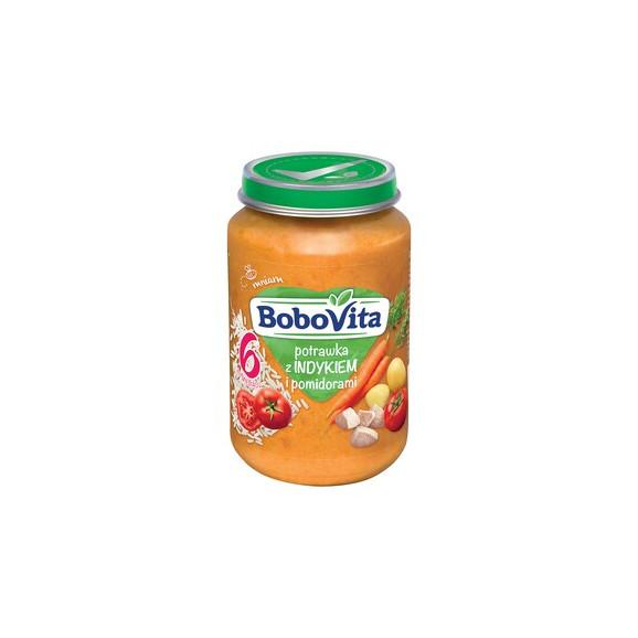 BoboVita, obiadek potrawka z indykiem i pomidorami, 190 g - zdjęcie produktu
