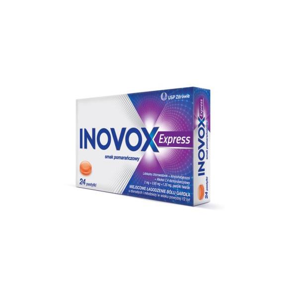 Inovox Express, pastylki twarde, smak pomarańczowy, 24 szt. - zdjęcie produktu