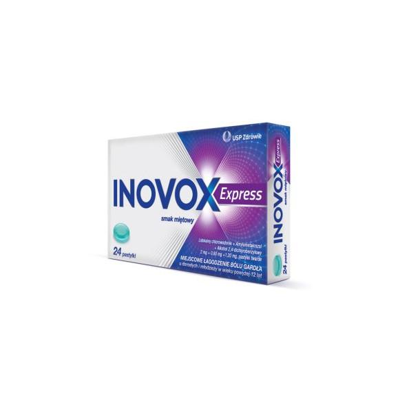 Inovox Express, pastylki twarde, smak miętowy, 24 szt. - zdjęcie produktu