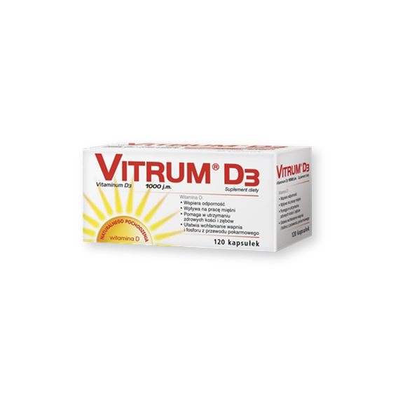 Vitrum D3, kapsułki, 120 szt. (Takeda) - zdjęcie produktu