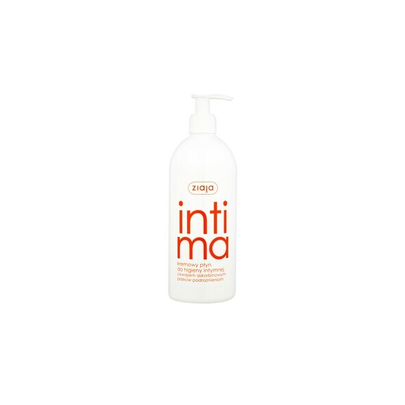 Ziaja Intima, kremowy płyn do higieny intymnej z kwasem askorbinowym, 500 ml - zdjęcie produktu