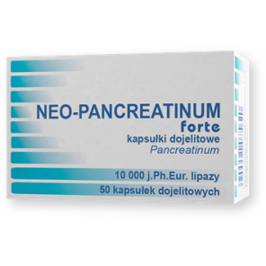 Neo-Pancreatinum forte, 10000 j., kapsułki dojelitowe, 50 szt. - zdjęcie produktu