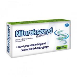Nifuroksazyd Polfarmex, 200 mg, tabletki powlekane, 20 szt. - zdjęcie produktu