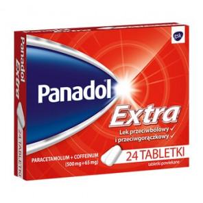 Panadol Extra, 500 mg+65 mg, tabletki powlekane, 24 szt. - zdjęcie produktu