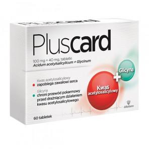 Pluscard, 100 mg + 40 mg, tabletki, 60 szt. - zdjęcie produktu